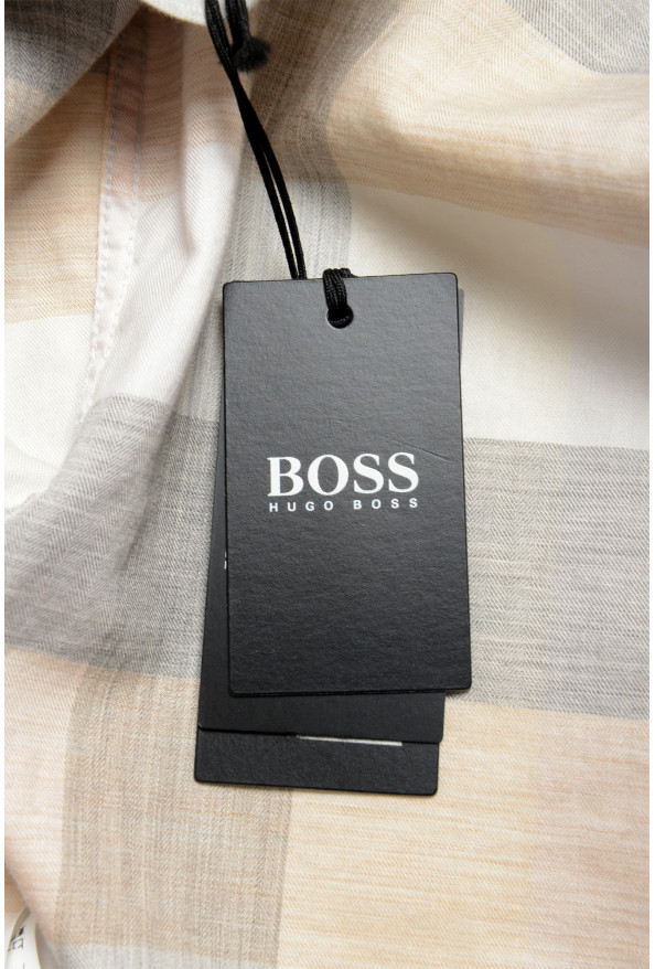 Hugo Boss Men's "Ronnie_53F" Slim Fit Plaid Casual Shirt: Picture 6