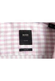 Hugo Boss Men's "T-Christo" Slim Fit Plaid Linen Dress Shirt: Picture 6