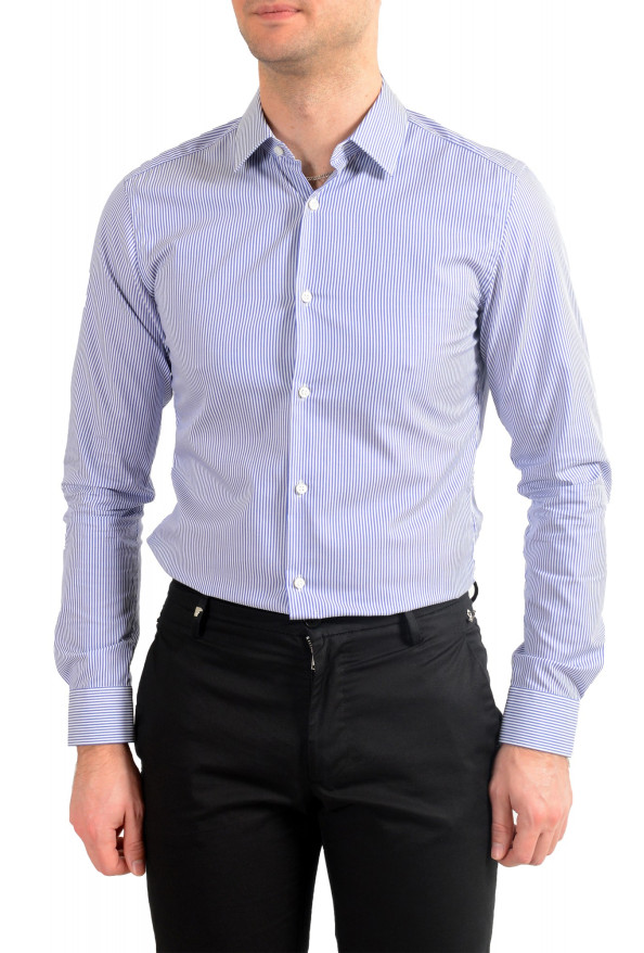 Hugo Boss Men's "T-Charlie" Slim Fit Striped Long Sleeve Dress Shirt: Picture 2