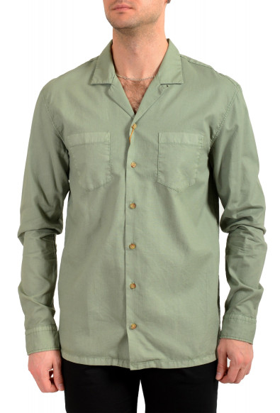 Hugo Boss Men's "Cigar" Relaxed Fit Olive Green Casual Shirt