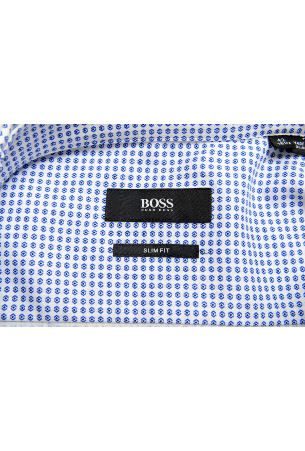 Hugo Boss Men's "Isko" Slim Fit Geometric Print Dress Shirt: Picture 9