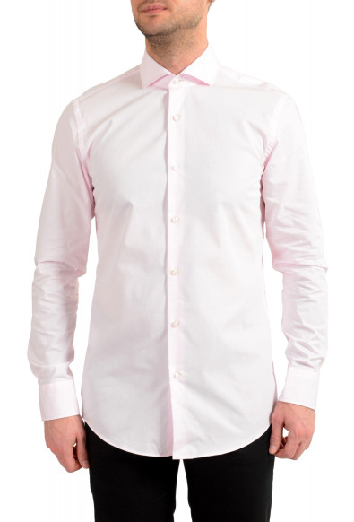 Hugo Boss "Jason" Men's Pink Slim Fit Long Sleeve Dress Shirt