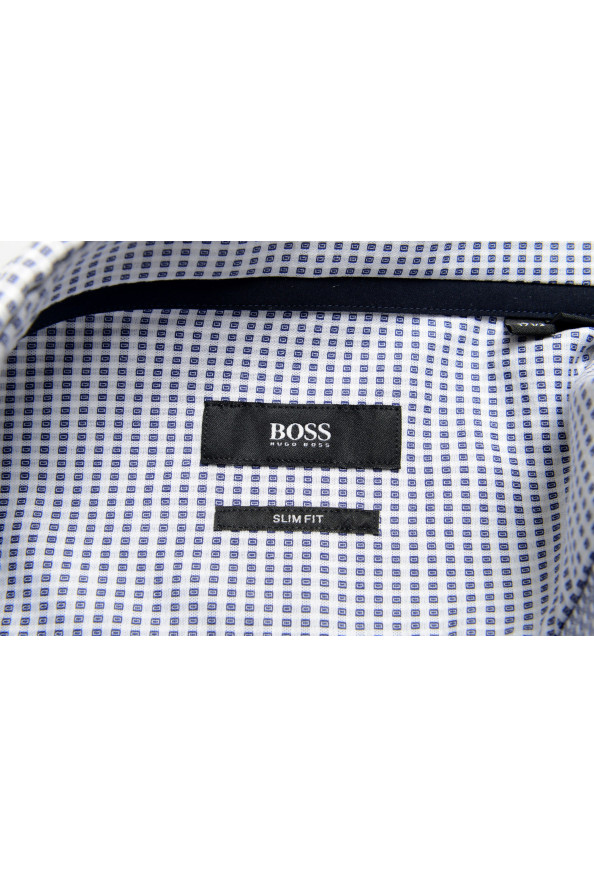 Hugo Boss "Jesse" Men's Multi-Color Plaid Slim Fit Long Sleeve Dress Shirt: Picture 9