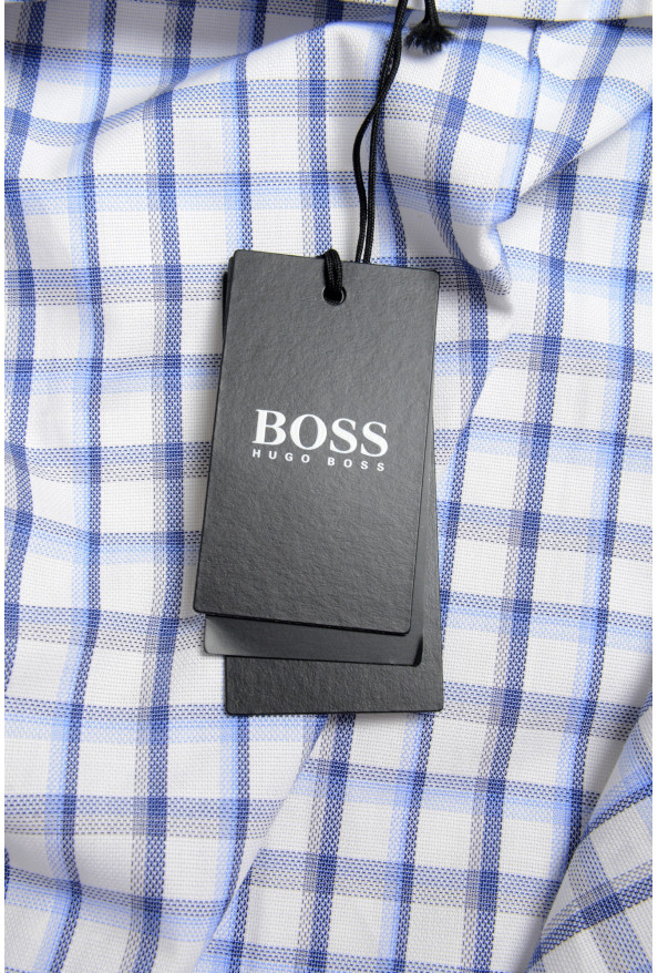 Hugo Boss Men's Marley US Sharp Fit Plaid Long Sleeve Dress Shirt : Picture 8
