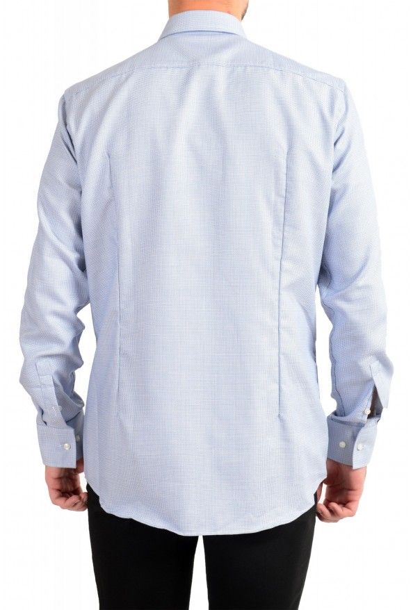 Hugo Boss Men's "Jenno" Slim Fit Blue Plaid Long Sleeve Dress Shirt: Picture 3