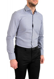 Hugo Boss Men's "Jason" Slim Fit Houndstooth Long Sleeve Dress Shirt: Picture 5
