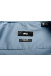Hugo Boss Men's "Herwing" Extra Slim Gray Long Sleeve Dress Shirt: Picture 9
