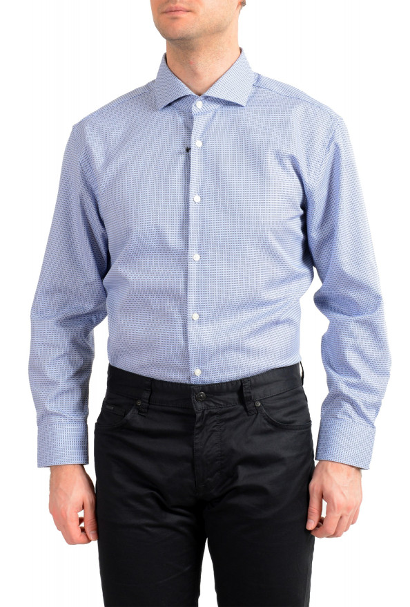 Hugo Boss Men's "Mark US" Sharp Fit Geometric Print Dress Shirt: Picture 4