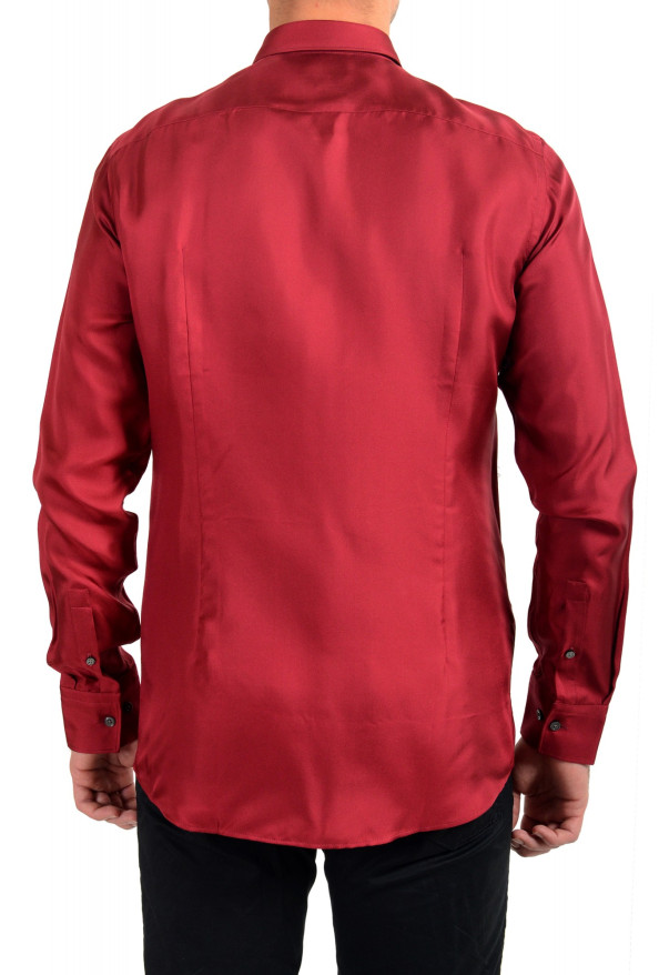 Hugo Boss Men's "Iros" 100% Silk Slim Fit Long Sleeve Shirt: Picture 3