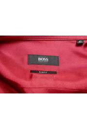 Hugo Boss Men's "Iros" 100% Silk Slim Fit Long Sleeve Shirt: Picture 9