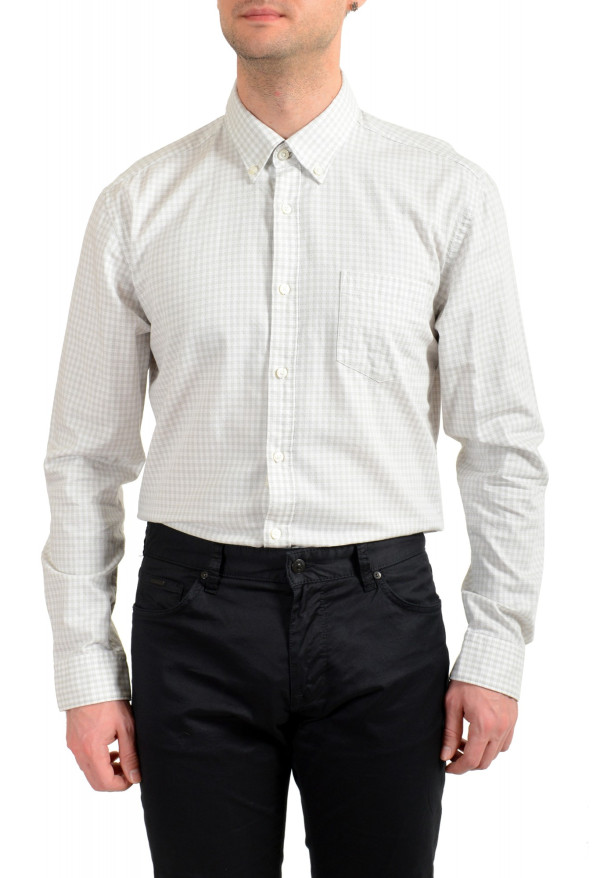 Hugo Boss Men's "Rod_53P" Slim Fit Plaid Long Sleeve Casual Shirt : Picture 4
