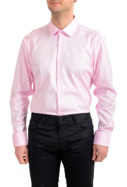 Hugo Boss Men's "Jerris" Slim Fit Pink Long Sleeve Dress Shirt : Picture 4