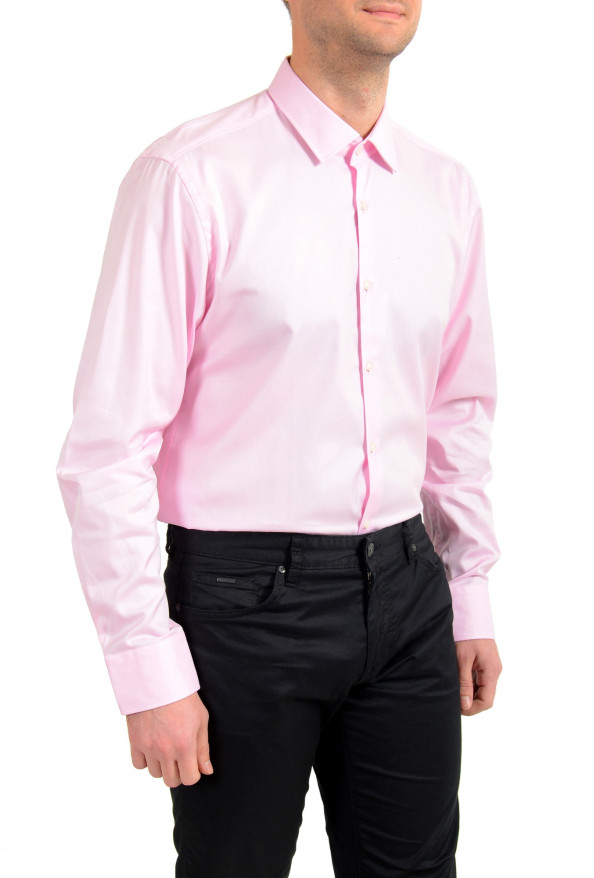 Hugo Boss Men's "Jerris" Slim Fit Pink Long Sleeve Dress Shirt : Picture 5