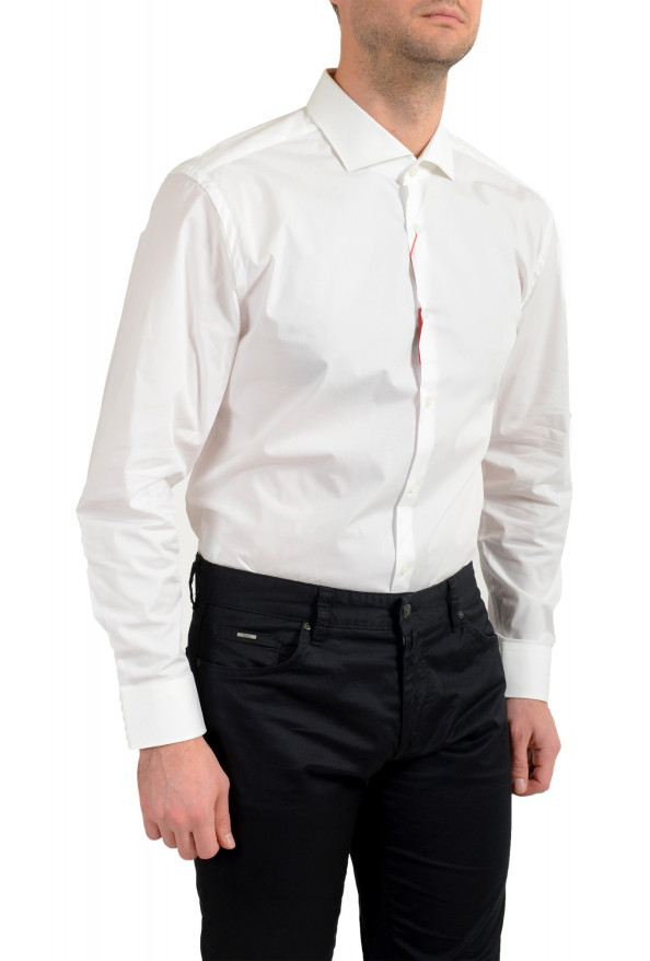 Hugo Boss Men's "C-Jasona" Slim Fit White Long Sleeve Dress Shirt: Picture 5