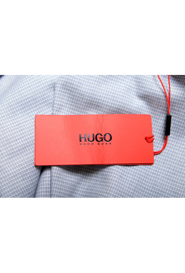 Hugo Boss Men's "Eddis" Super Slim Fit Plaid Long Sleeve Shirt : Picture 8
