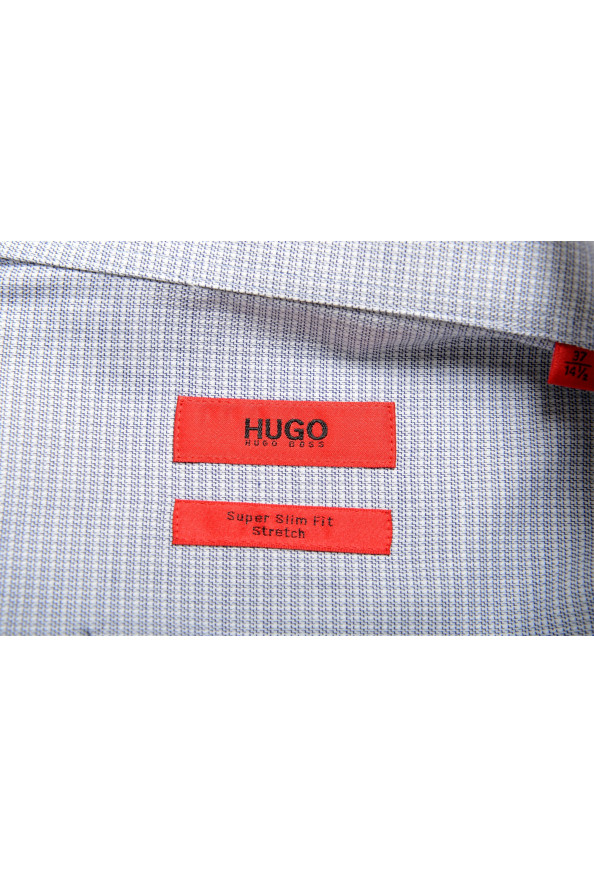 Hugo Boss Men's "Eddis" Super Slim Fit Plaid Long Sleeve Shirt : Picture 9