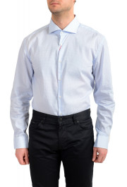 Hugo Boss Men's "Kason" Slim Fit Blue Geometric Print Dress Shirt: Picture 4