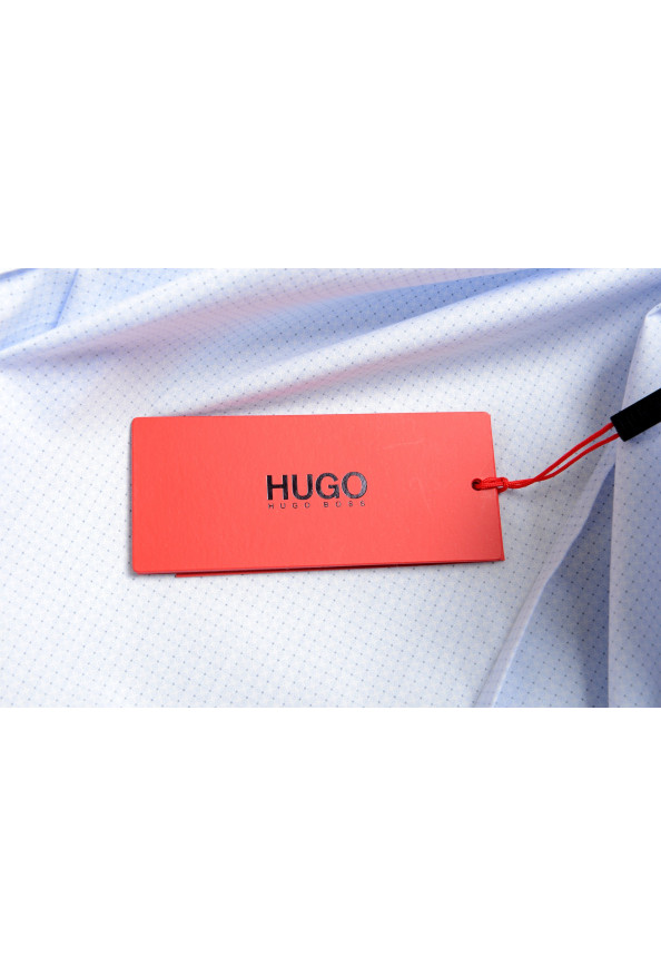 Hugo Boss Men's "Kason" Slim Fit Blue Geometric Print Dress Shirt: Picture 8