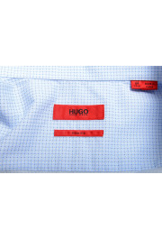 Hugo Boss Men's "Kason" Slim Fit Blue Geometric Print Dress Shirt: Picture 9