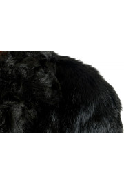 John Galliano Women's Black Rabbit Hair Button Down Jacket Coat : Picture 4