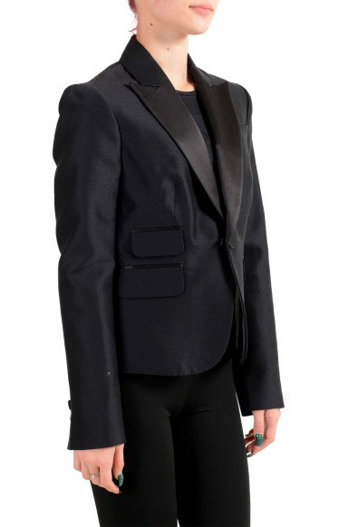 Dsquared2 Women's Black Silk Wool One Button Blazer : Picture 2