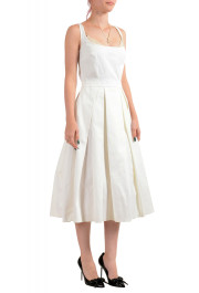 Dsquared2 Women's White Pleated Sundress Fit & Flare Dress: Picture 2
