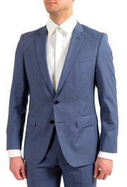 Hugo Boss Men's "Huge6/Genius5" Slim Fit Blue 100% Wool Two Button Suit: Picture 4