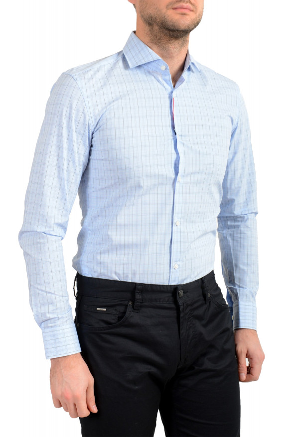 Hugo Boss Men's "Kason" Slim Fit Plaid Long Sleeve Dress Shirt: Picture 5