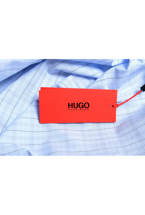 Hugo Boss Men's "Kason" Slim Fit Plaid Long Sleeve Dress Shirt: Picture 8