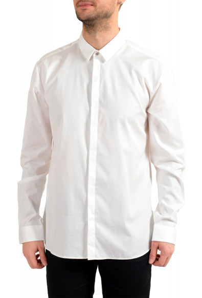 Hugo Boss Men's Ero3 Extra Slim Fit White Long Sleeve Casual Shirt