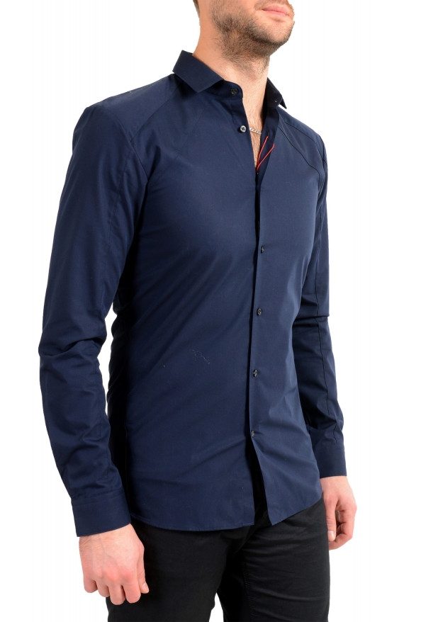 Hugo Boss Men's "Erle" Blue Extra Slim Fit Long Sleeve Dress Shirt: Picture 2