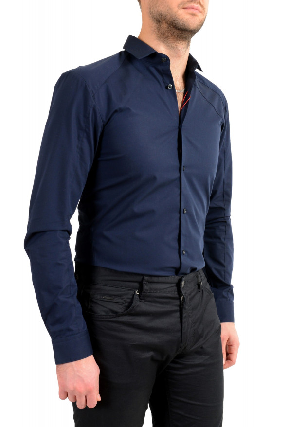 Hugo Boss Men's "Erle" Blue Extra Slim Fit Long Sleeve Dress Shirt: Picture 5