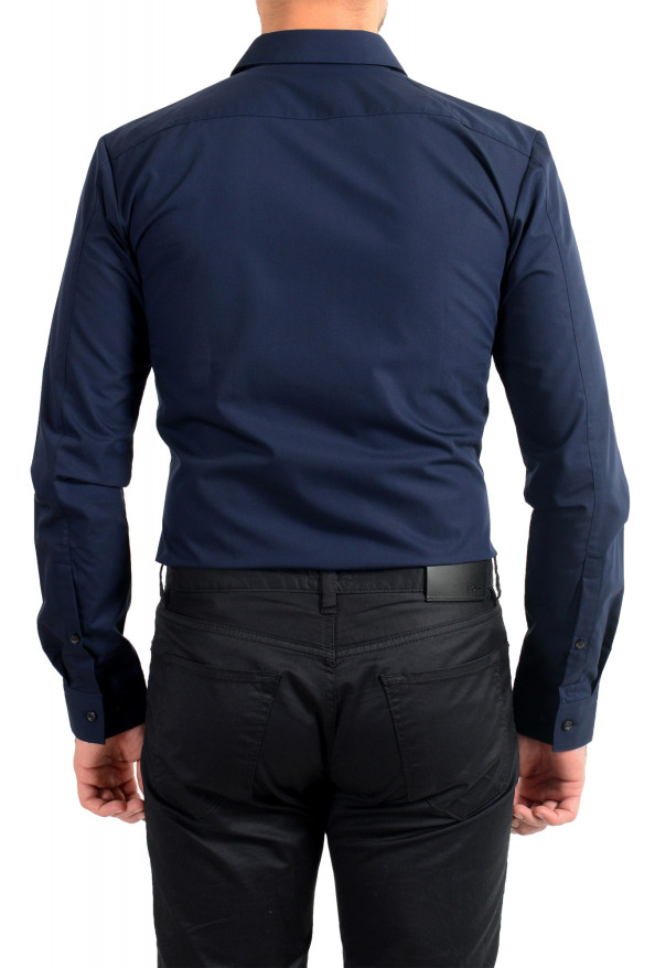 Hugo Boss Men's "Erle" Blue Extra Slim Fit Long Sleeve Dress Shirt: Picture 6