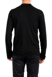 Armani Collezioni Men's Black Silk Polo Pullover Sweater: Picture 3