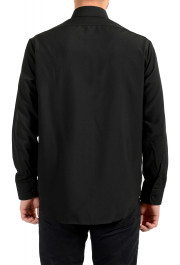Armani Collezioni Men's Black Button Front Casual Shirt: Picture 3