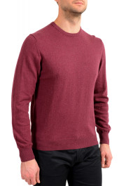 Pierre Balmain Men's Burgundy Wool Cashmere Crewneck Pullover Sweater: Picture 2