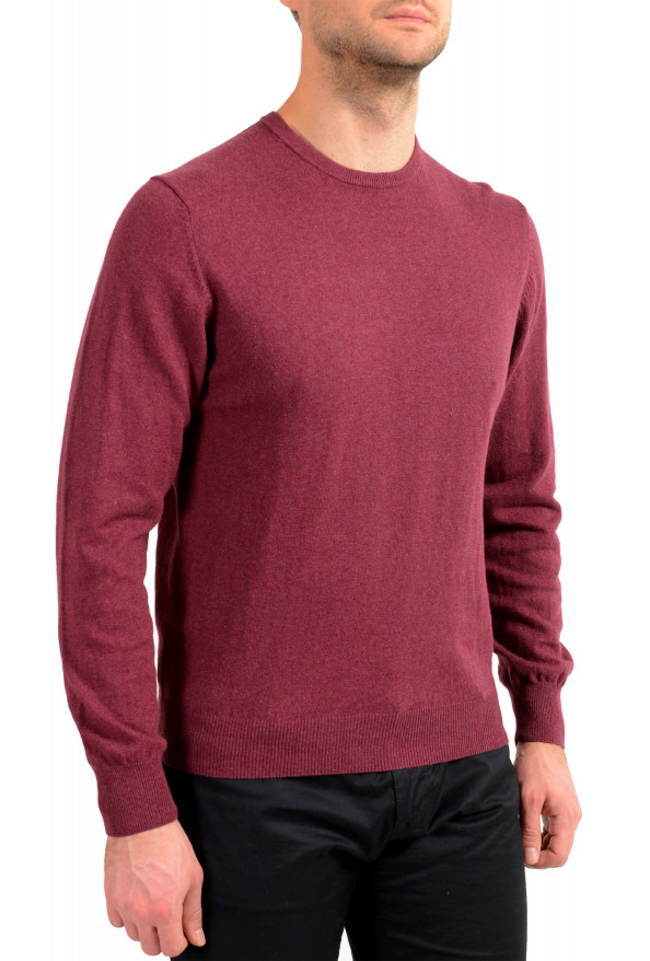 Pierre Balmain Men's Burgundy Wool Cashmere Crewneck Pullover Sweater: Picture 2
