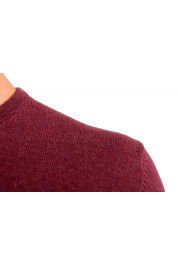 Pierre Balmain Men's Burgundy Wool Cashmere Crewneck Pullover Sweater: Picture 4