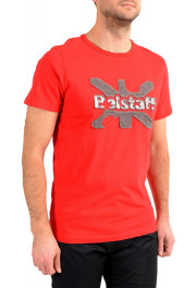 Belstaff Men's Bright Red Short Sleeve Logo Print Crewneck T-Shirt: Picture 2