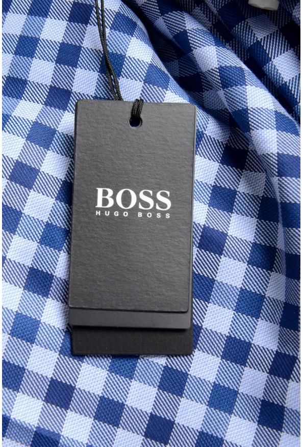 Hugo Boss Men's "Gordon" Regular Fit Plaid Long Sleeve Dress Shirt : Picture 9