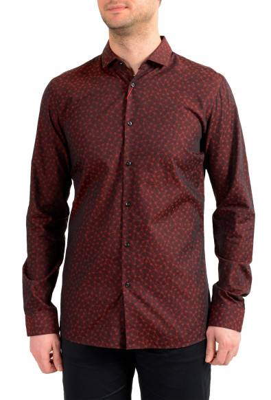 Hugo Boss Men's Erondo Extra Slim Fit Geometric Print Dress Shirt