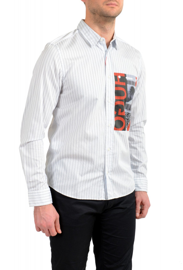 Hugo Boss Men's "Emorino" Straight Fit Striped Long Sleeve Shirt: Picture 2