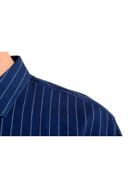 Hugo Boss Men's "Erondo" Extra Slim Fit Blue Striped Dress Shirt : Picture 7