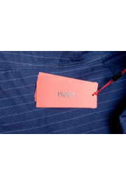Hugo Boss Men's "Erondo" Extra Slim Fit Blue Striped Dress Shirt : Picture 8