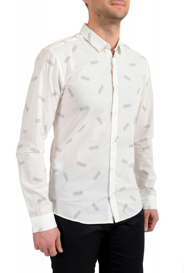 Hugo Boss Men's "Ero3-W" Extra Slim Fit Logo Print Long Sleeve Shirt : Picture 2