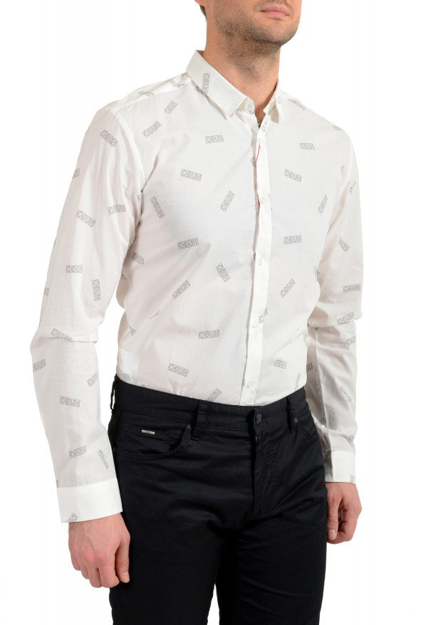 Hugo Boss Men's "Ero3-W" Extra Slim Fit Logo Print Long Sleeve Shirt : Picture 5