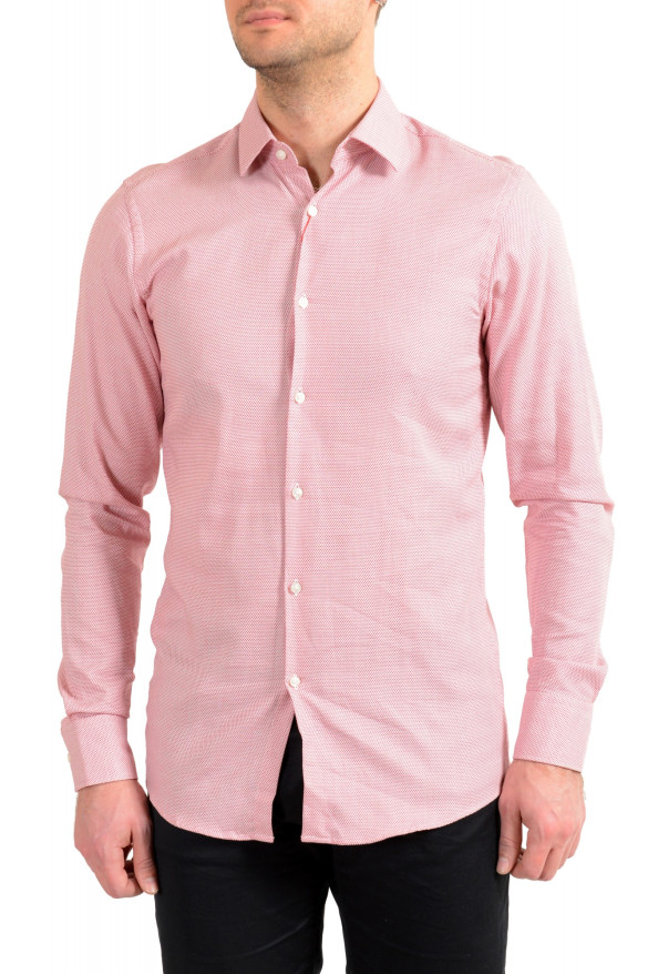 Hugo Boss Men's "Mabel" Pink Sharp Fit Long Sleeve Dress Shirt 