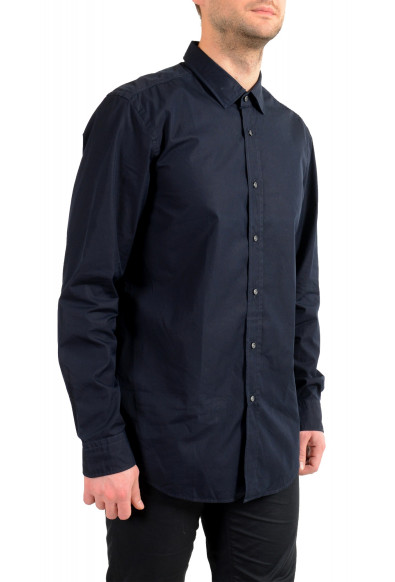 Hugo Boss Men's "Lgon" Navy Blue Slim Fit Long Sleeve Dress Shirt: Picture 2