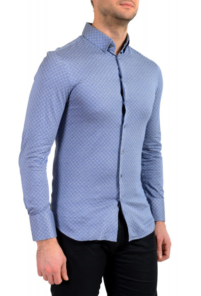 Giorgio Armani Men's "FANTASIA" Blue Long Sleeve Dress Shirt: Picture 2