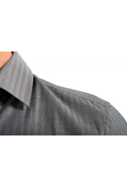 Hugo Boss Men's "Jacques" Gray Slim Fit Striped Dress Shirt : Picture 7